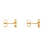 CELINE TRIOMPHE STUDS IN BRASS WITH GOLD FINISH