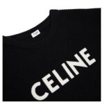 CELINE OVERSIZED SWEATER IN RIBBED WOOL BLACK