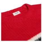 CELINE OVERSIZED CREW NECK SWEATER IN BRUSHED STRIPED COTTON