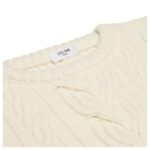 CELINE OVERSIZED CREW NECK SWEATER IN CASHMERE ARAN