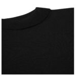 CELINE TRIOMPHE HIGH COLLAR SWEATER IN WOOL BLACK