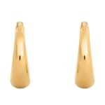 CELINE FORMES ABSTRAITES HOOPS IN BRASS WITH GOLD FINISH