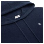 CELINE TRIOMPHE HOODED SWEATER IN CASHMERE WOOL NAVY