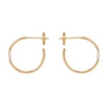 CELINE MAILLON TRIOMPHE HOOPS IN YELLOW GOLD AND DIAMONDS