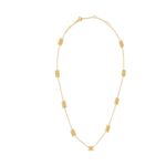 CELINE TRIOMPHE MINI NECKLACE IN BRASS WITH GOLD FINISH