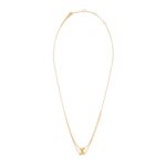 CELINE TRIOMPHE SUSPENDED NECKLACE IN BRASS WITH GOLD FINISH