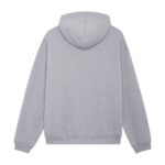 CELINE LOOSE HOODIE IN COTTON FLEECE LIGHT GREY