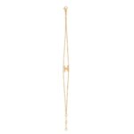 CELINE TRIOMPHE SUSPENDED BRACELET IN BRASS WITH GOLD FINISH