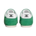 CELINE JOGGER LOW LACE UP SNEAKER WITH TRIOMPHE IN SUEDE CALFSKIN AND CALFSKIN