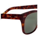 CELINE BLACK FRAME 59 SUNGLASSES IN ACETATE RED HAVANA
