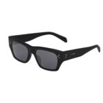 CELINE BLACK FRAME 55 SUNGLASSES IN ACETATE BLACK