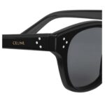 CELINE BLACK FRAME 42 SUNGLASSES IN ACETATE BLACK
