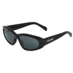 CELINE MONOCHROMS 07 SUNGLASSES IN ACETATE BLACK