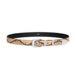 CELINE MEDIUM WESTERN BELT IN PYTHON PRINTED CALFSKIN