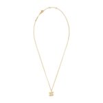 CELINE TRIOMPHE RHINESTONE NECKLACE IN BRASS WITH GOLD FINISH AND CRYSTALS