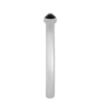 CELINE BEVELLED CUFF IN ONYX AND STERLING SILVER WITH RHODIUM FINISH