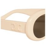 CELINE TRIOMPHE 01 SUNGLASSES IN ACETATE IVORY