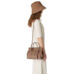 LORO PIANA LOOM BAG L25 FOSSIL-SUN GOLD