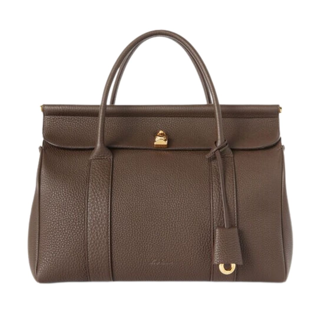 31 LORO PIANA LOOM BAG L32 DARK CHOCOLATE LIQUORICE