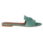 LORO PIANA SUMMER CHARMS SANDAL NAVY BLUE