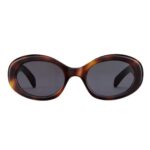 CELINE TRIOMPHE 01 SUNGLASSES IN ACETATE MILKY HAZELNUT