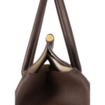LORO PIANA LOOM BAG L32 DARK CHOCOLATE LIQUORICE
