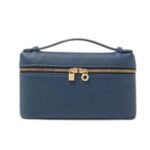 LORO PIANA EXTRA POCKET MINI POUCH BLACK