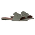 LORO PIANA SUMMER CHARMS SANDAL ARMY GRAY