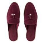 LORO PIANA CHARMS WALK BABOUCHE LOAFER AGUAJE