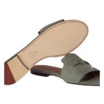 LORO PIANA SUMMER CHARMS SANDAL ARMY GRAY