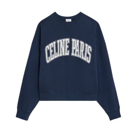 CELINE OVERSIZED SWEATSHIRT IN COTTON FLEECE LIGHT ROSE