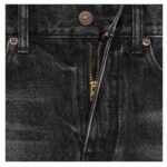 CELINE FLARED SURF JEANS IN BLACK ICE RINSE DENIM