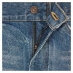 CELINE DYLAN FLARED JEANS WITH SIGNATURE IN UNION WASH DENIM