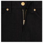 CELINE LULU JEANS IN RAW WASH BLACK DENIM