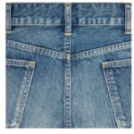 CELINE SKATE SHORTS IN ELECTRIC SKY WASH DENIM