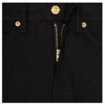 CELINE LULU JEANS IN RAW WASH BLACK DENIM