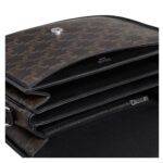 CELINE MEDIUM BESACE TRIOMPHE IN TRIOMPHE CANVAS AND CALFSKIN