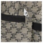 CELINE MEDIUM BACKPACK IN TRIOMPHE CANVAS AND CALFSKIN BEIGE