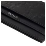 CELINE MEDIUM CARD HOLDER IN CALFSKIN WITH TRIOMPHE EMBOSSED BLACK