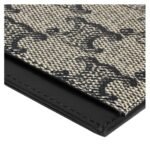 CELINE CARD HOLDER IN TRIOMPHE CANVAS AND CALFSKIN BEIGE