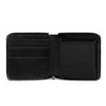 CELINE ZIPPED BI FOLD WALLET WITH COIN COMPARTMENT IN GRAINED CALFSKIN