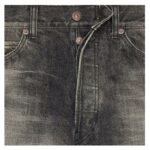 CELINE WESLEY JEANS IN BLACK PARADISO WASH DENIM