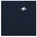 CELINE TRIOMPHE CREW NECK SWEATER IN WOOL NAVY