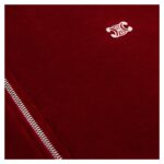 CELINE TRIOMPHE TRACKSUIT JACKET IN VELVET JERSEY BORDEAUX-ECRU