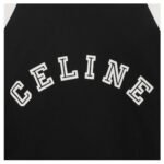 CELINE LOOSE T SHIRT IN COTTON JERSEY BLACK-WHITE