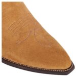 CELINE WESTERN ZIPPED BOOTS IN SUEDE CALFSKIN