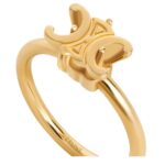 CELINE TRIOMPHE SOLITAIRE RING IN BRASS WITH GOLD FINISH