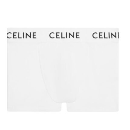 CELINE BOXERS IN COTTON JERSEY WHITE