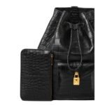 LORO PIANA EXTRA DRAWSTRING BACKPACK L27 BLACK