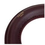 CELINE BANGLE IN LAMBSKIN LIGHT BURGUNDY